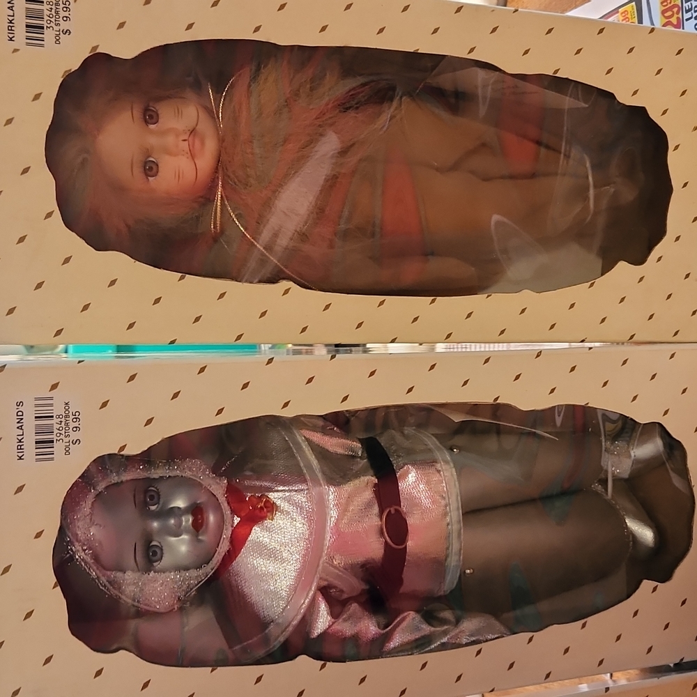 CAMILLE LIMITED DOLLS TIN MAN AND COWARDLY LION IN ORIGINAL BOX AND PACKAGING